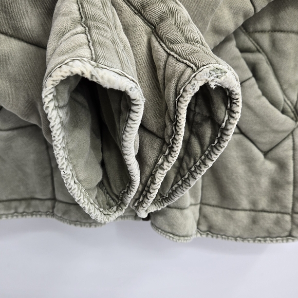 Free People Dolman Jacket Sage Quilted Cotton Bomber - Picture 10 of 16